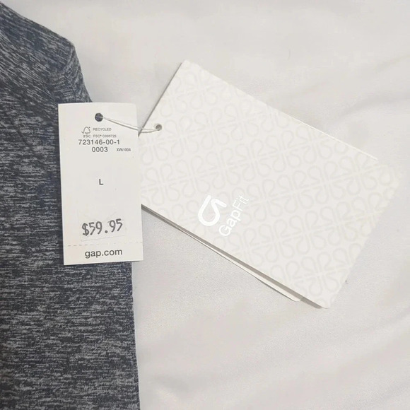 NWT GapFit Sleeveless Brushed Jersey Dress, Color Medium Heathered Gray Size L - Picture 13 of 13